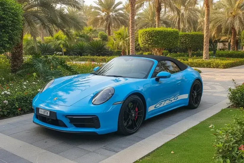 Porsche 911 Carrera GTS 4 Blue 2026 or Simmilar for rent in Dubai